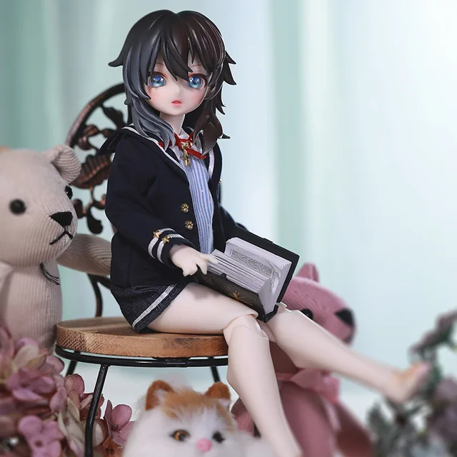 BJD Doll Shuga Fairy Foe 1/6 Resin Toys for Kids Surprise Gift for Girls Doll Anime Figure Toy Resin Wig Animal Version 4