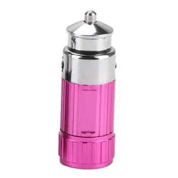 

Mini Flashlight Torch LED Portable Lamp with Cigarette Lighter Lantern Charged Q0KF