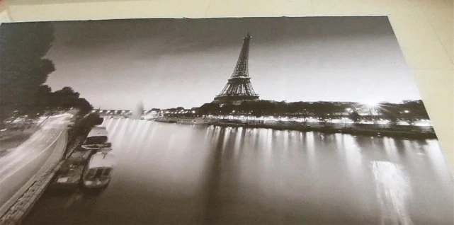 カスタム写真の壁紙3dパリタワーシンプルな黒と白の風景画インテリア背景の壁壁画壁紙 壁紙 Aliexpress