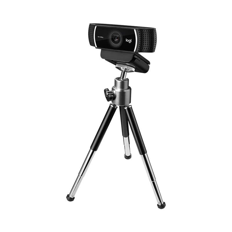 Logitech C922 Pro HD Webcam 1080P Autofocus Built-in Microphone Stream HD Anchor Camera With Tripod 4