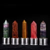 304 Natural Crystal Column Energy Healthy Water Cup Glass Water Bottle Elixir Crystal Obelisk Wand Healing Gemstone Quartz 2