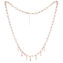 

Custom Multiple-Name Nameplate Pendant Necklace Personality Stainless Steel Rectangular Chain Women Men's Fashion Jewelry Gift