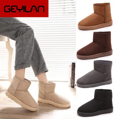 

Snow Boots Women 2020 Winter Ladies Ankle Boot Fashion Plus Size Pink Female Platform Booties Keep Warm Shoes Woman Botas mujer
