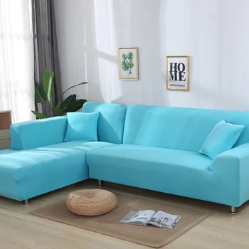 

Sofas For Living Room Solid Color Modern Style Sofa Cover Elastic Spandex Slipcovers Couch Cover L Shape Need Buy 2 Piece