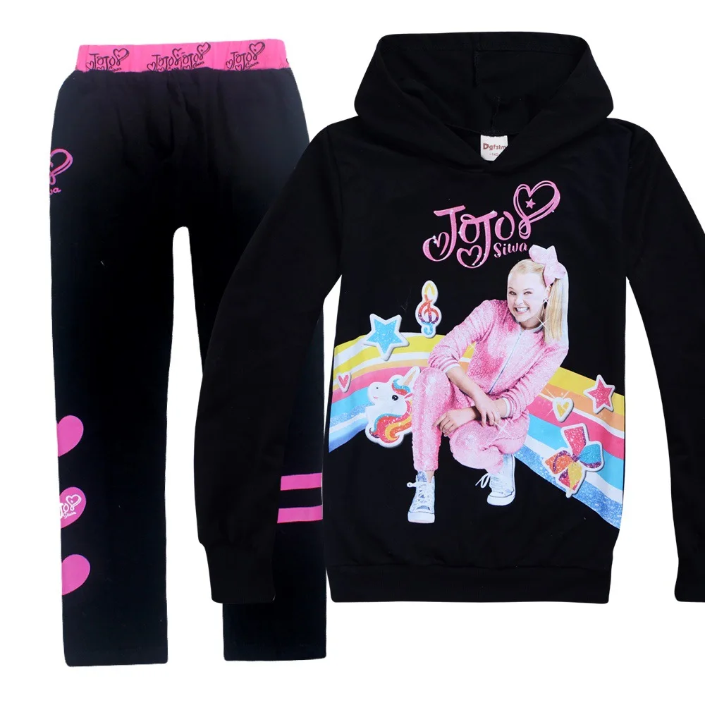 Милая Детская одежда JOJO Siwa худи для девочек футболка с капюшоном маленьких +
