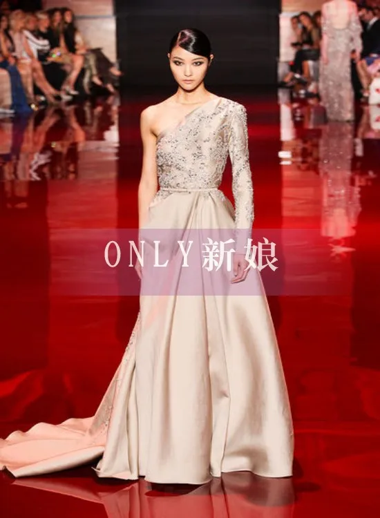 Jenny packham торжественное платье с разрезом, Стильное элегантное кружевное платье на одно плечо платья для вечеринки с аппликациями знаменитости для матери невесты платья