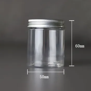 

80ml Empty Aluminum Lid Cosmetic Container Eye cream Lotion Emulsion Refillable Case Face mask Plastic Jars Ointment Containeers