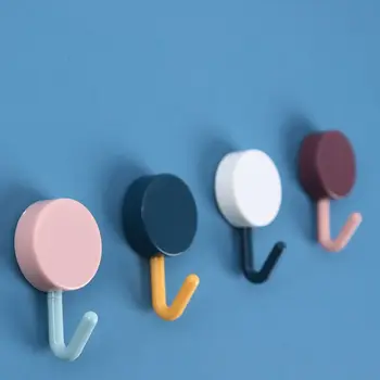 

10 PCS Super Hook Strong Viscose Nordic Style Multifunctional Nail-free Compact Hanging Buckle Load-bearing Simple Hook