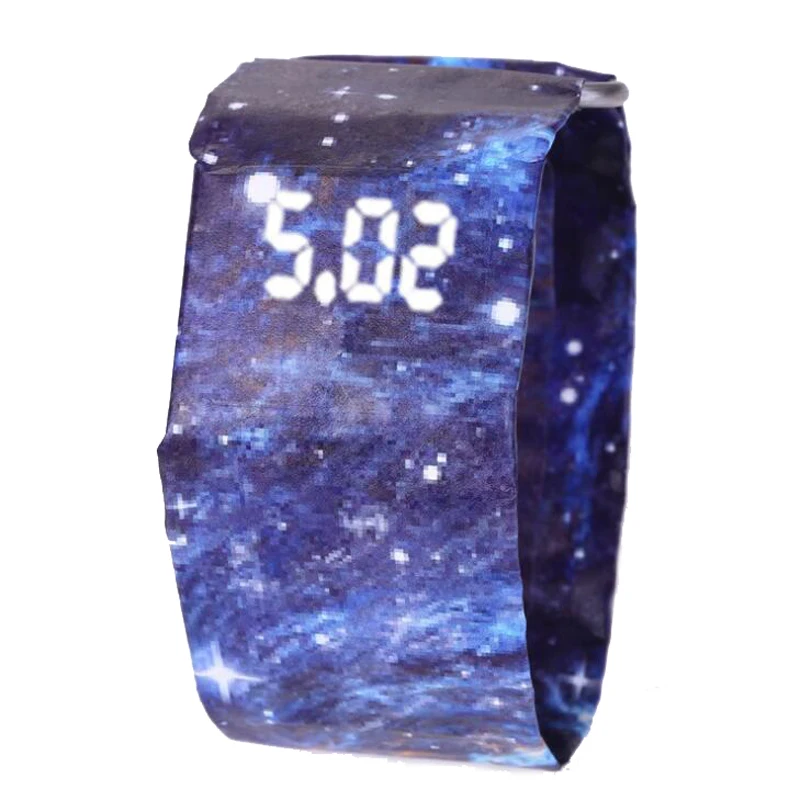 

Fashion Creative Paper Watches Men Led Digital Watches Waterproof Electronic Watches Casual Sports Watches Clock reloj hombre
