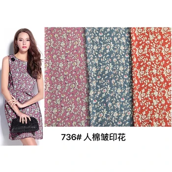 

Rayon crepe fabric,rayon printed fabrics for dress summer fabrics soft and comfortable