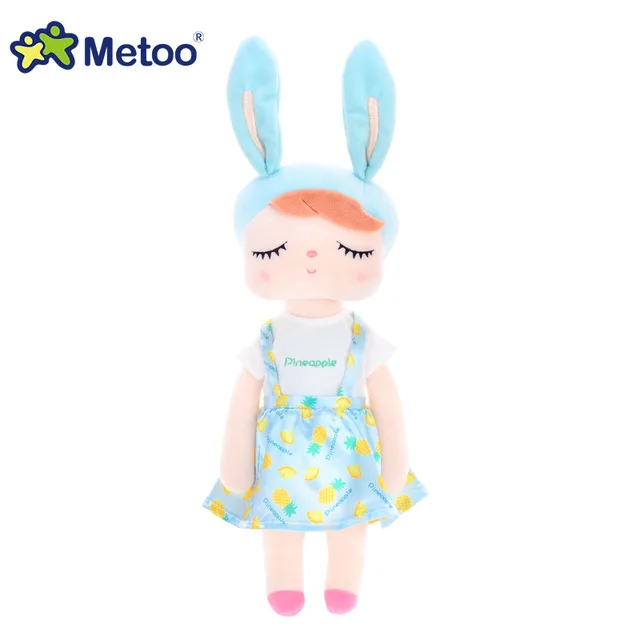 Кукла Metoo, плюшевые игрушки для девочек, милый мультяшный кролик Анжела, мягкие животные для детей, оригинальная коробка - Цвет: 912-19