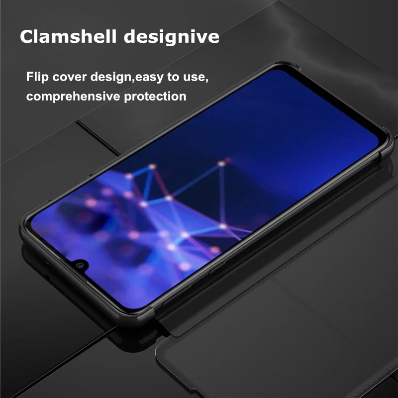 Новый Умный зеркальный флип чехол для huawei Honor 10i P Smart 2019 Plus роскошный из