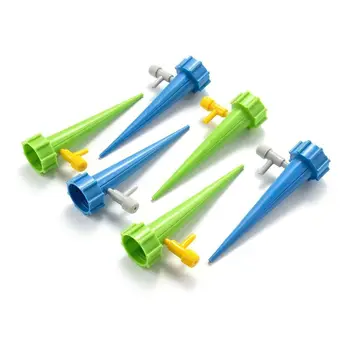 

6pcs Automatic Watering Device With Walve Plant Self Water Adjustable Stakes Automatic Spikes Irrigation System Lazy Pouring Wat