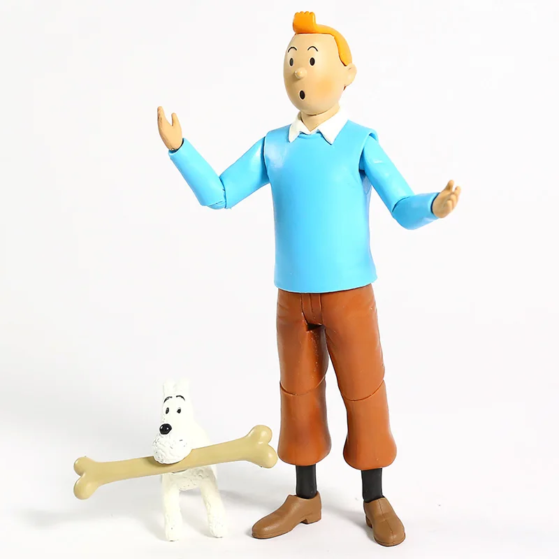 Фигурка «Приключения Тинтина» Tintin Milou ПВХ Коллекционная игрушка кукла