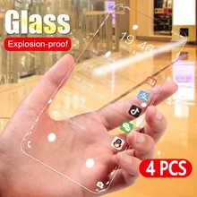 4 pcs/Lot 9H verre trempé pour OnePlus 7 6T 6 5 5T 3 3T 2 1X1 + One Plus Film protecteur d'écran antidéflagrant(China)