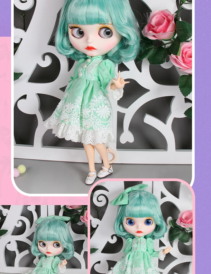 Premium Custom Neo Blythe Doll with Full Outfit 16 Combo Options 21