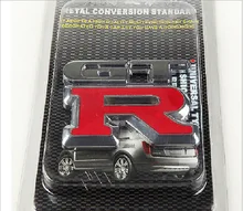 1pcs GTR Metal Chrome 3D Car Emblem Badge GTR Car Sticker GTR Metal Sticker Car Styling Insignia Gtr Automobile Accessories