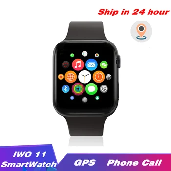 

IWO 11 Smartwatch GPS Bluetooth Phone Call Smart Watch ECG HeartRate Blood Pressure Sport Band 1:1 44mm For iOS Android PK IWO10