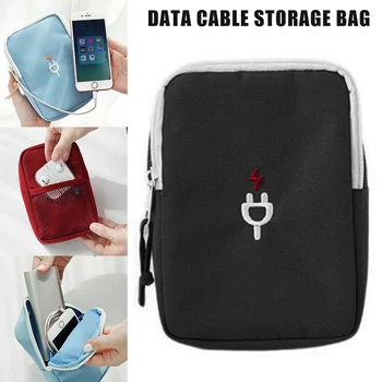 

Travel Waterproof Storage Bag Electronics Charger Case Data Cable Bag Container K2