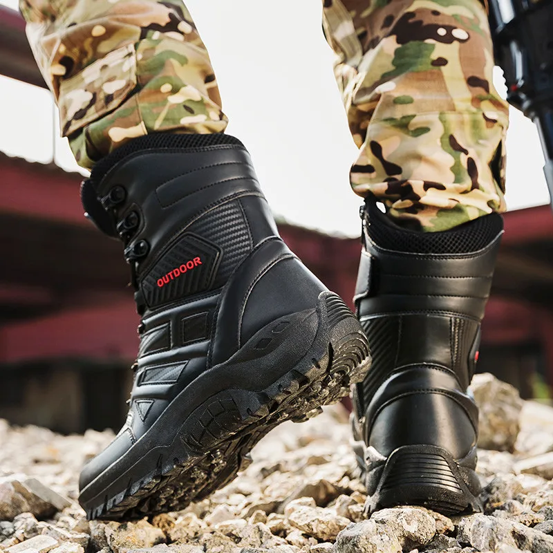 Полуботинки в стиле милитари мужские армейские охотничьи армейские ботинки для мужчин тактические ботинки для пустыни Уличная Повседневная обувь мужская Bota Militar KOZLOV