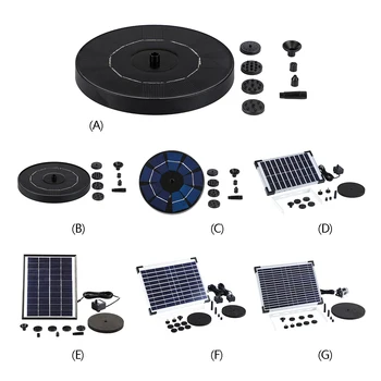 

Mini Solar power floating fountain water pump for outdoor garden pond pool aquarium landscape solar submersible pump