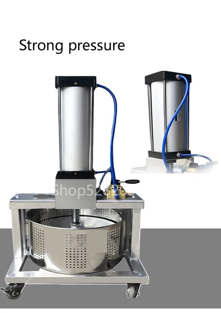 Large Capacity Commercial Juice Press Stainless Steel Pneumatic Grape Honey  Juicer Vegetable Dehydration Machine