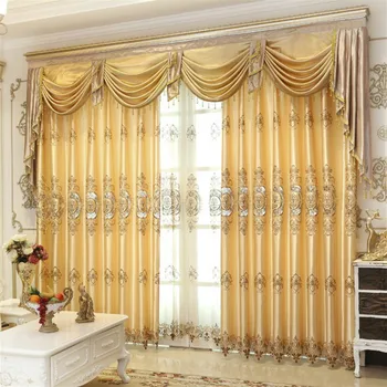 

Romantic Tulle Curtains for Bedroom Sheer Lace Curtains for Living Room Modern Faux Silk European Embroidered Luxury Curtains