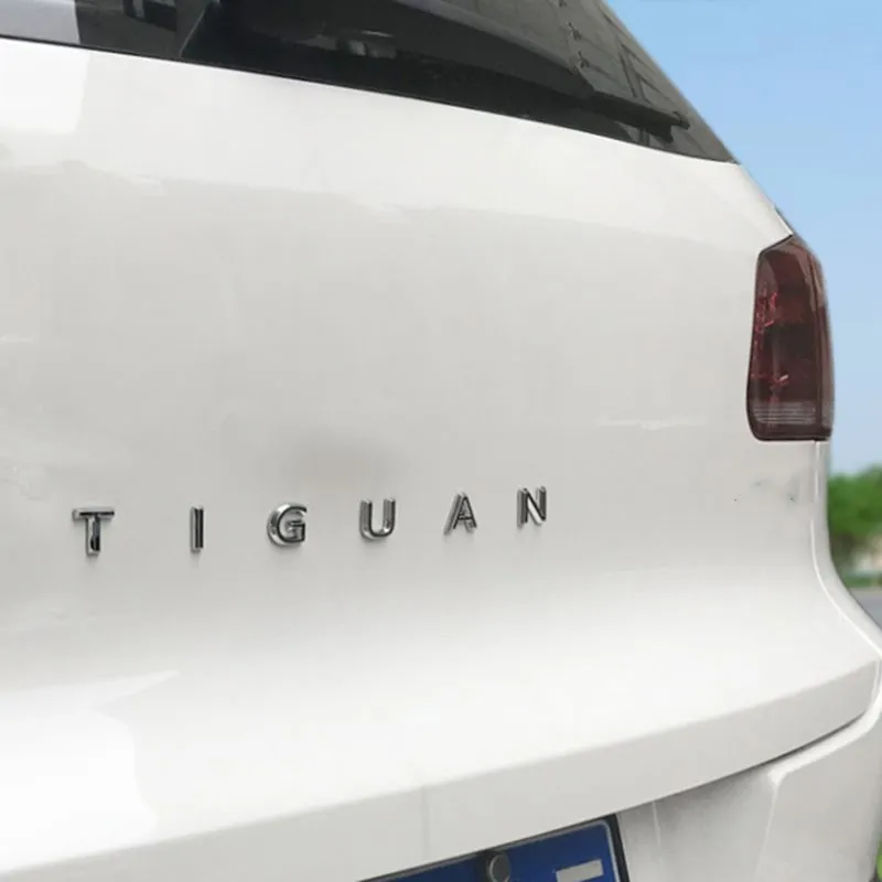 Hoping Ready Stock 3D Chrome ABS For TIGUAN Car Styling Rear Trunk Logo Badge Sticker
