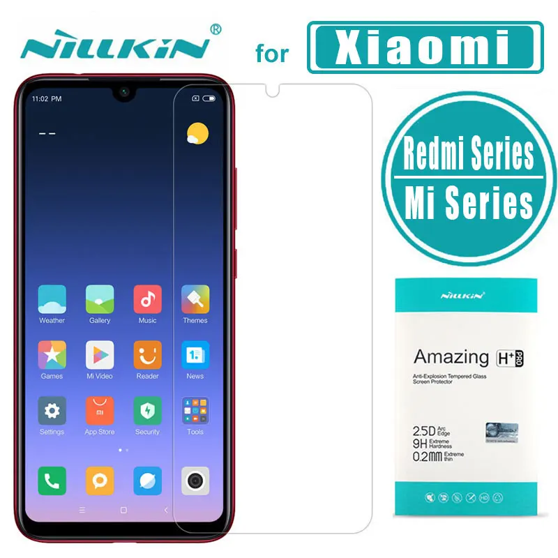 Для Xiao mi Red mi Note 8T 8 Pro 7 7s 6 5 k20 Pro glass Nillkin 9H+ Pro закаленное стекло для Xiaomi mi 9 8 9T 9 Pro 9 8 SE glass