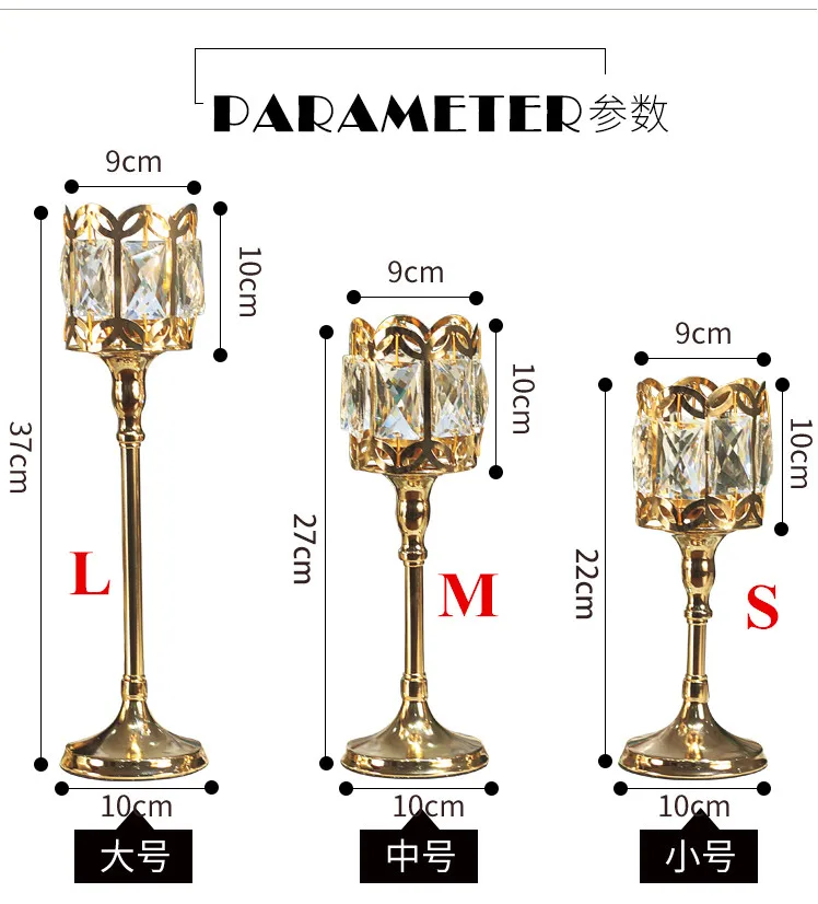 INS хрустальный орнамент свеча домашний нордический романтический подсвечник украшения сплав подсвечник Свадебные вазы с кристаллами