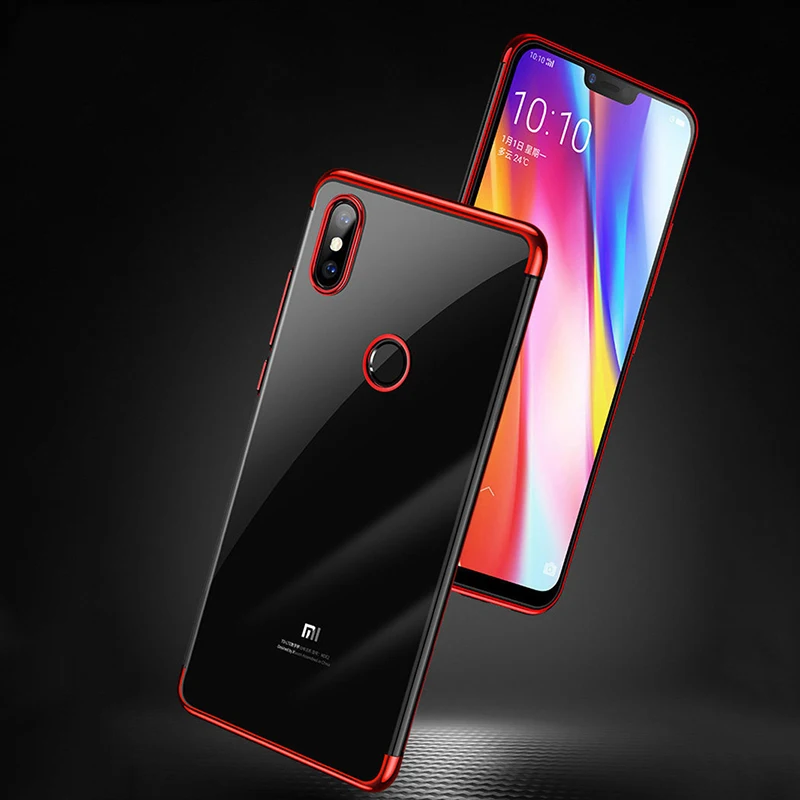 

Xiaomi Mi A2 Case Cover Ultra-thin Transparent Plating TPU Soft Silicone Back Cover For Xiaomi Mi A2 MiA2 Mi6X Cases Phone Coque