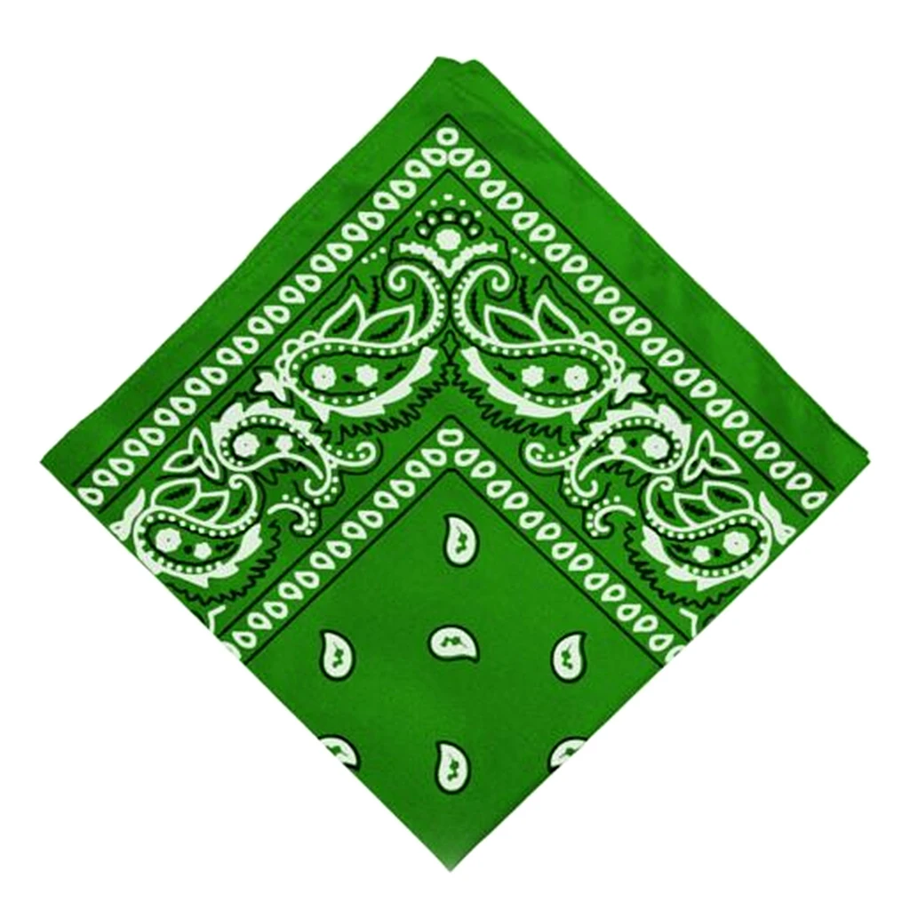 Hip Hop Bandana Headwear  100% Cotton Paisley Cowboy Bandana Scarf Head Wrap Neck Wristband Handkerchief punk Turban Head Scarf