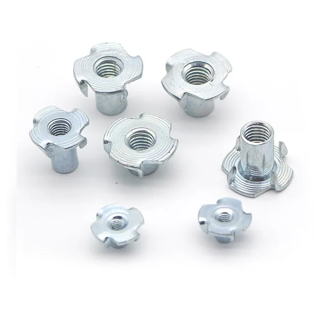 Dadi Con 4 Punte In Acciaio Zincato - 50 Pezzi M5 X 8 Mm Per Falegnameria - Foto 5