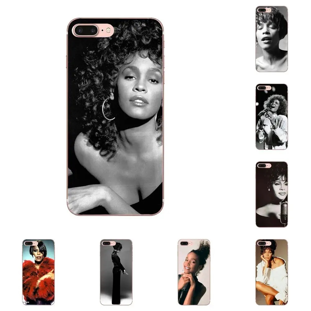 

For Apple iPhone 4 4S 5 5C 5S SE 6 6S 7 8 Plus X XS Max XR Soft Silicone TPU Transparent Covers Sexy Singer Whitney Houston