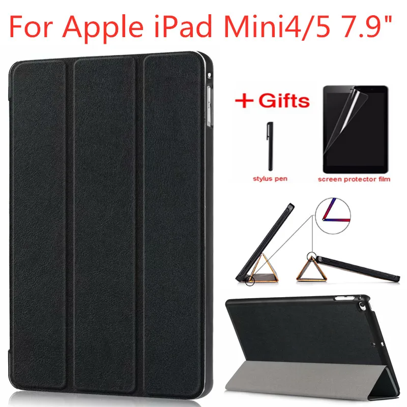 

Case for New iPad Mini 5 mini 4 2019 PU magnetic Smart Tablet Cover for ipad mini 5 case A1538 A1550