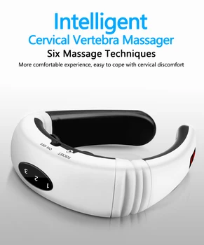 

Electronic Neck Massager & Pulse Back 6 Modes Power Control Far Infrared Heating Pain Relief Tool Health Care Relaxation Machine