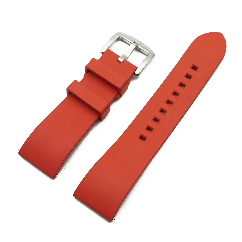 Simple Fashion Fluoro Rubber Watchband Quick Release Bar Watch Strap 20 22mm 24mm Band For Each Brand Watches Replace | Наручные часы