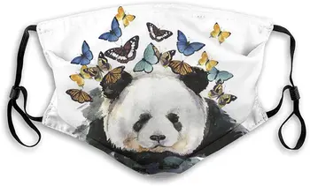 Panda Vlinder Stof Gezichtsmasker Verstelbare Mond Masker Balaclava Bandana Met Filter Papier Voor Kinderen Tieners Mannen Vrouwen Panda Vlinder Stof Gezichtsmasker Verstelbare Mond Masker Balaclava Bandana Met Filter Papier Voor Kinderen Tieners Mannen Vrouwen