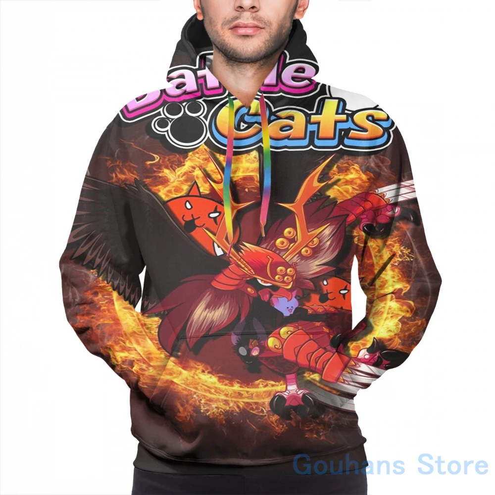 Mens Hoodies Sweatshirt for women funny Battle Cats(33) print Casual hoodie StreatwearHoodies