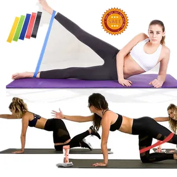 

5pcs Arm-shaped Band Yoga Tension Band Hip Band Elastic Band Tension Band Hip Ring Squat with Resistance Ring