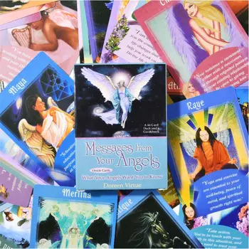 

44pcs Oracle Cards Messages From Your Angels: What Your Angels Want You to Know Y4UB