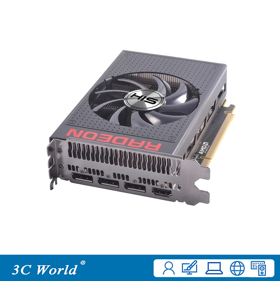Оригинальный бренд R9 Fury графические карты 4G HBM 4096bit PCI-E 3 0 HDMI DisplayPort 4096SPs для