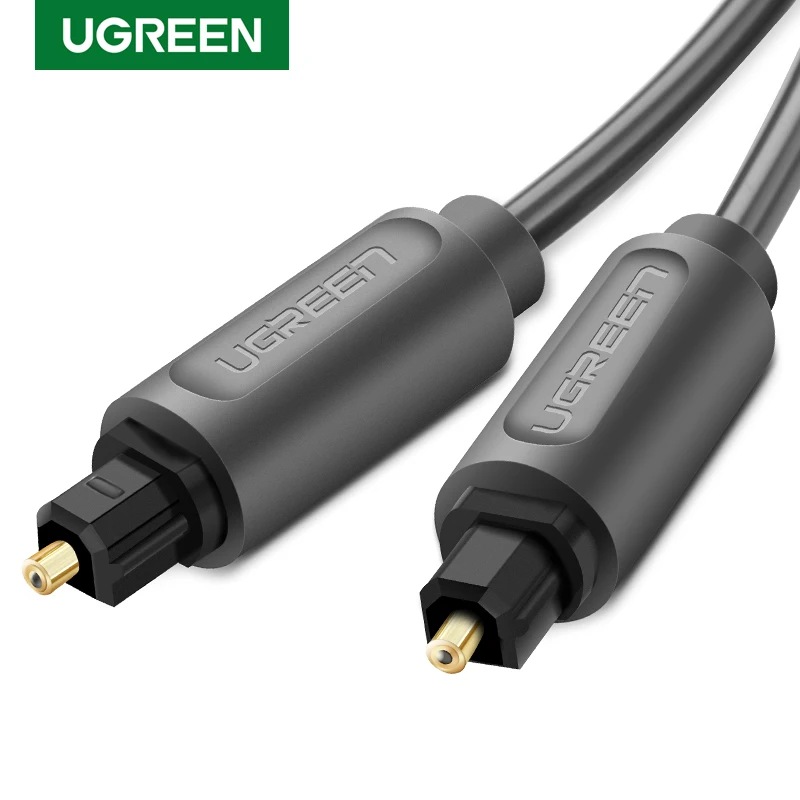 Ugreen Digital Optical Audio Cable Toslink 1m 3m SPDIF Coaxial Cable for Amplifiers Blu-ray Player Xbox 360 Soundbar Fiber Cable