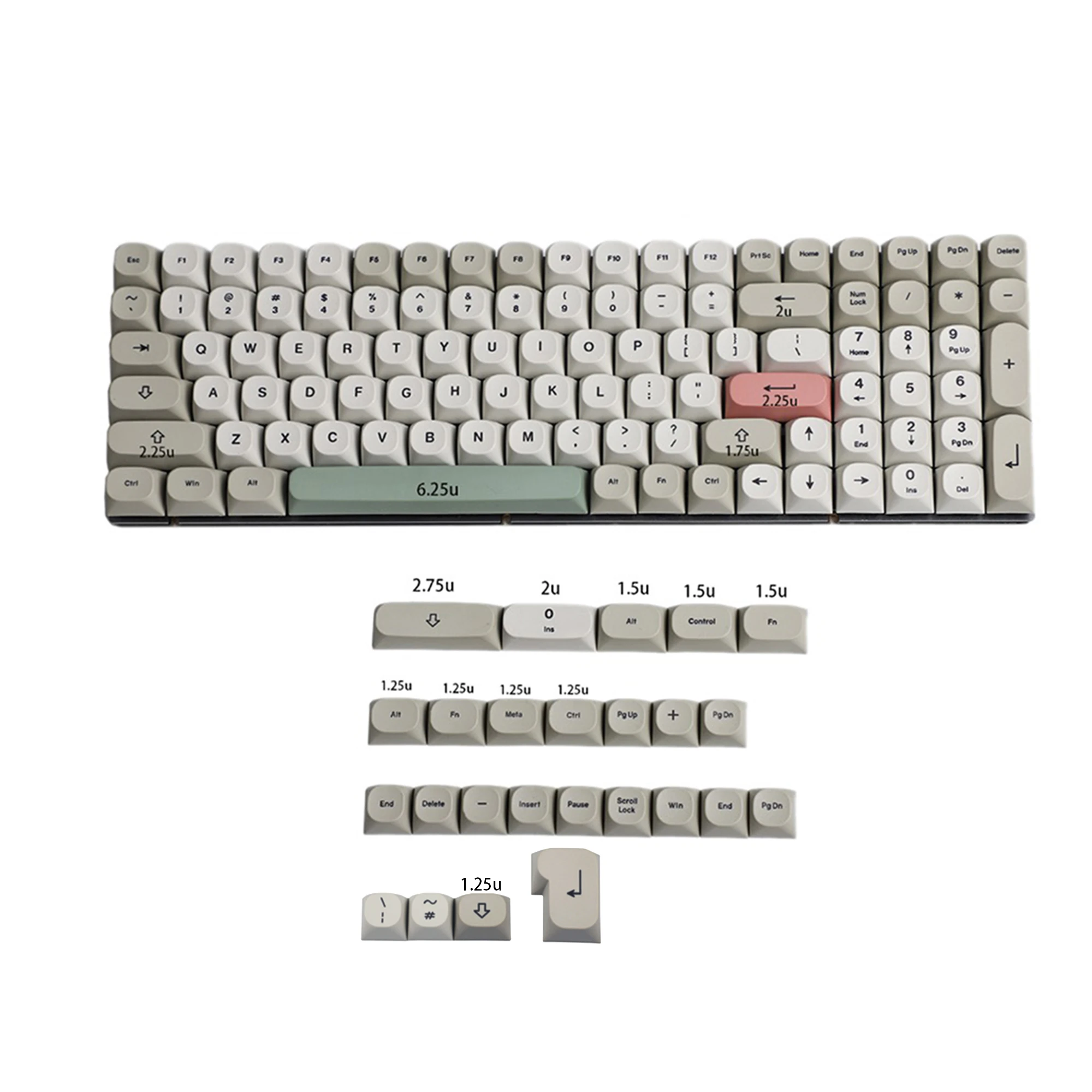 Keycap Retro Pbt para Teclado Mecânico mx ma Dye Sub 9009 Filco 104 Tkl 61 Kbd75 Kira96 Ymd96 Gk64 Tada68 Id80 125 - Imagem 6