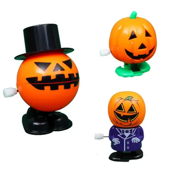 

Funny Halloween Cartoon Pumpkin Toys Wind Up Clockwork Kids Spring Toys Christmas Gift For Children