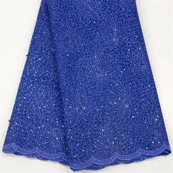 

High Quality French Net Lace Fabric With Rhinestones Tulle Lace Fabric For Wedding 5 yards/lot