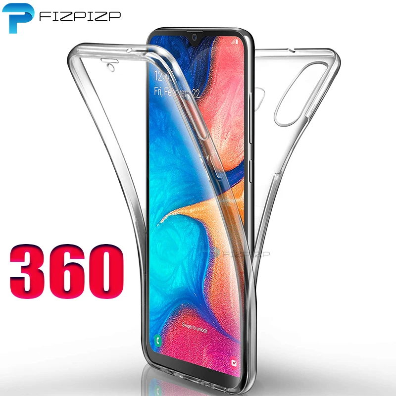 Двойной силиконовый чехол для Sasmung Galaxy A10 A20 A30 A40 A50 A70 M20 A50s S8 S9 Plus Note 10 9 S7 edge S10e S10