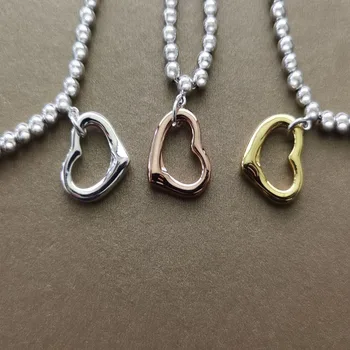 

S925 pure silver 1:1 trendy pop rose gold, platinum, gold large lady love beads