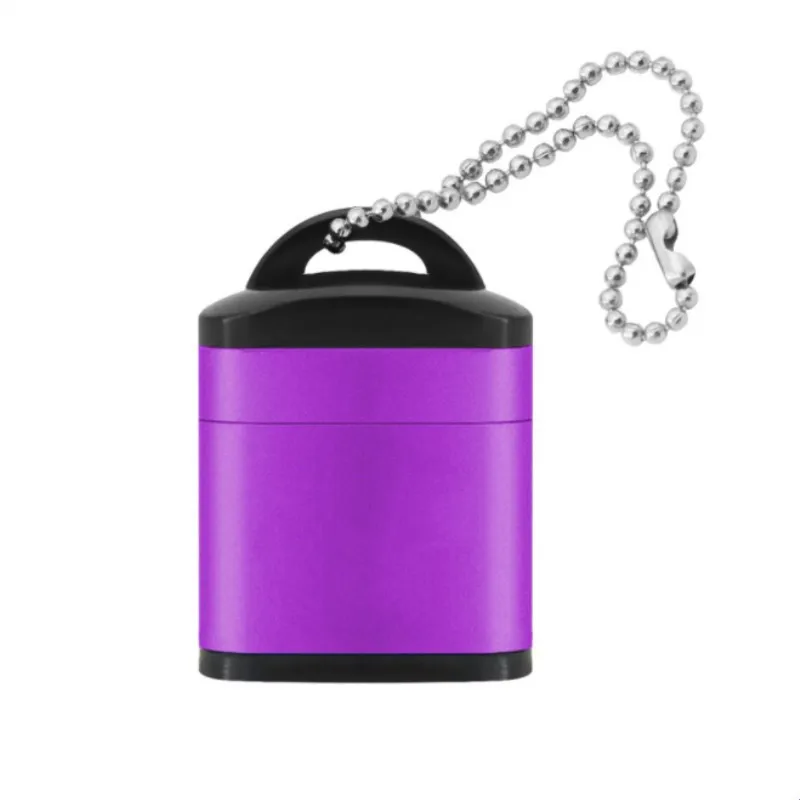 Purple Аксессуары для ПК, ноутбука, пластиковая крышка, камера для телефона, микро SD TF карта памяти, высокоскоростная мини USB 2,0 кардридер - Цвет: Purple