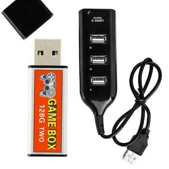 

128G ABS Portable Accessories Expansion Open Source Simulator Game Enhancer With Hub Double Play Replacement Part For PS1 MINI